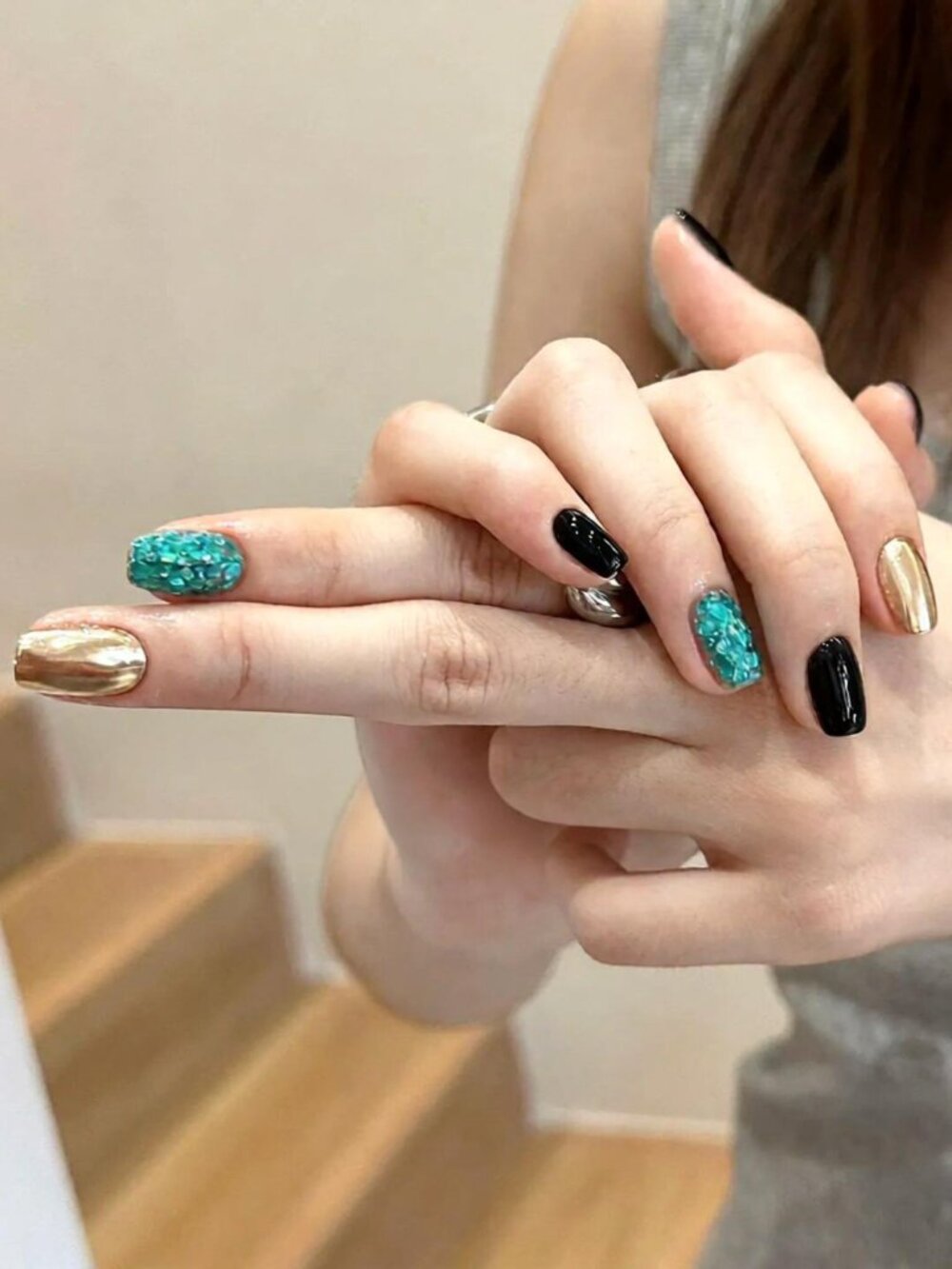 Customizable handmade press-on nails reusable